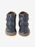 Boys' synthetic boots with hook and loop fasteners navy blue - vertbaudet enfant 