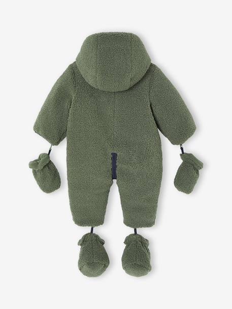 Sherpa Pramsuit for Newborns khaki - vertbaudet enfant 