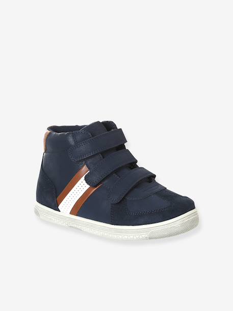 Baskets enfant garçon synthétique à scratchs marine - vertbaudet enfant 
