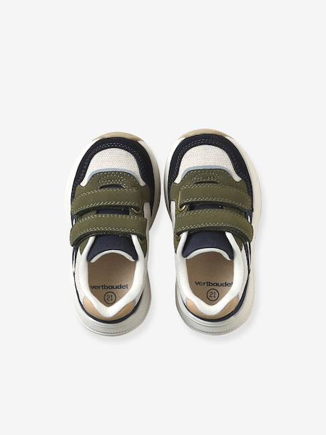 Hook-and-Loop Trainers for Boys navy blue+set blue - vertbaudet enfant 
