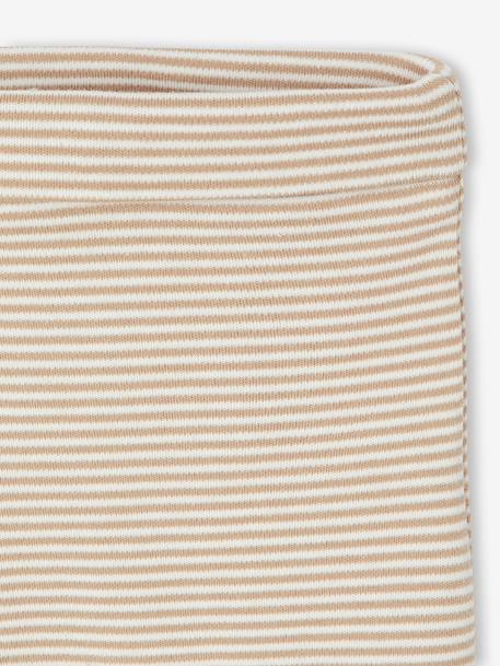 Ensemble naissance évolutif 4 pièces body + legging + bavoir + doudou écru - vertbaudet enfant 