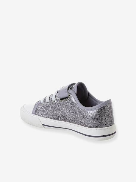 Synthetic Trainers with Hook-&-Loop Fasteners for Girls lilac - vertbaudet enfant 