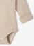 Ensemble naissance évolutif 4 pièces body + legging + bavoir + doudou écru - vertbaudet enfant 