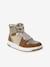 Faux Fur Lined Synthetic Trainers for Girls camel - vertbaudet enfant 