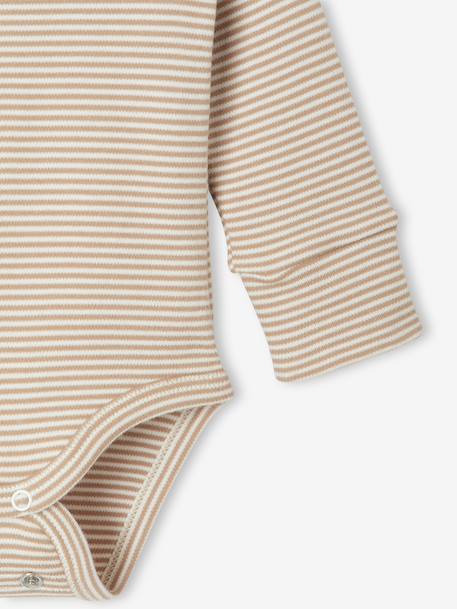 4-Piece Size-Adaptable Set for Newborns: Bodysuit + Leggings + Bib + Comforter ecru - vertbaudet enfant 