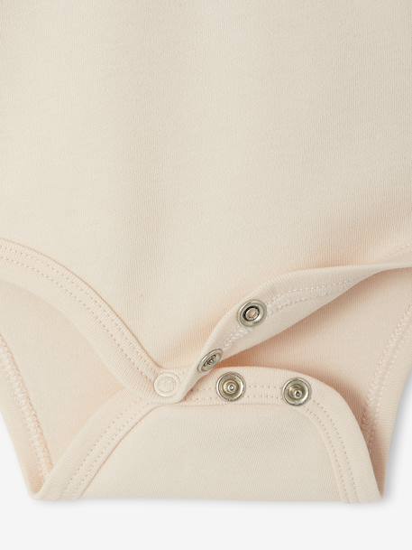 Pack of 2 Long-Sleeved Bodysuits, Newborn Special aqua green+beige+rose - vertbaudet enfant 