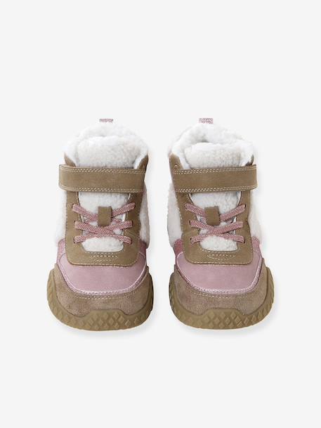 Baskets enfant fille synthétique fourrées lot rose - vertbaudet enfant 