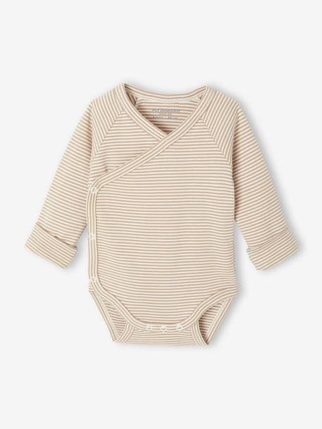 4-Piece Size-Adaptable Set for Newborns: Bodysuit + Leggings + Bib + Comforter ecru - vertbaudet enfant 