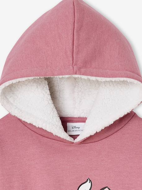 Marie hooded sweatshirt in fleece rose - vertbaudet enfant 