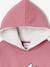Marie hooded sweatshirt in fleece rose - vertbaudet enfant 