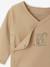 Lot de 2 bodies bébé ouverture naissance manches longues beige+rose+vert d'eau - vertbaudet enfant 
