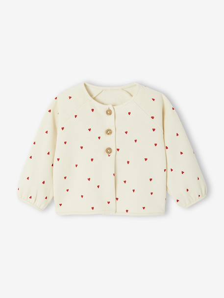Ensemble naissance molletonné gilet + pantalon bleu+écru - vertbaudet enfant 