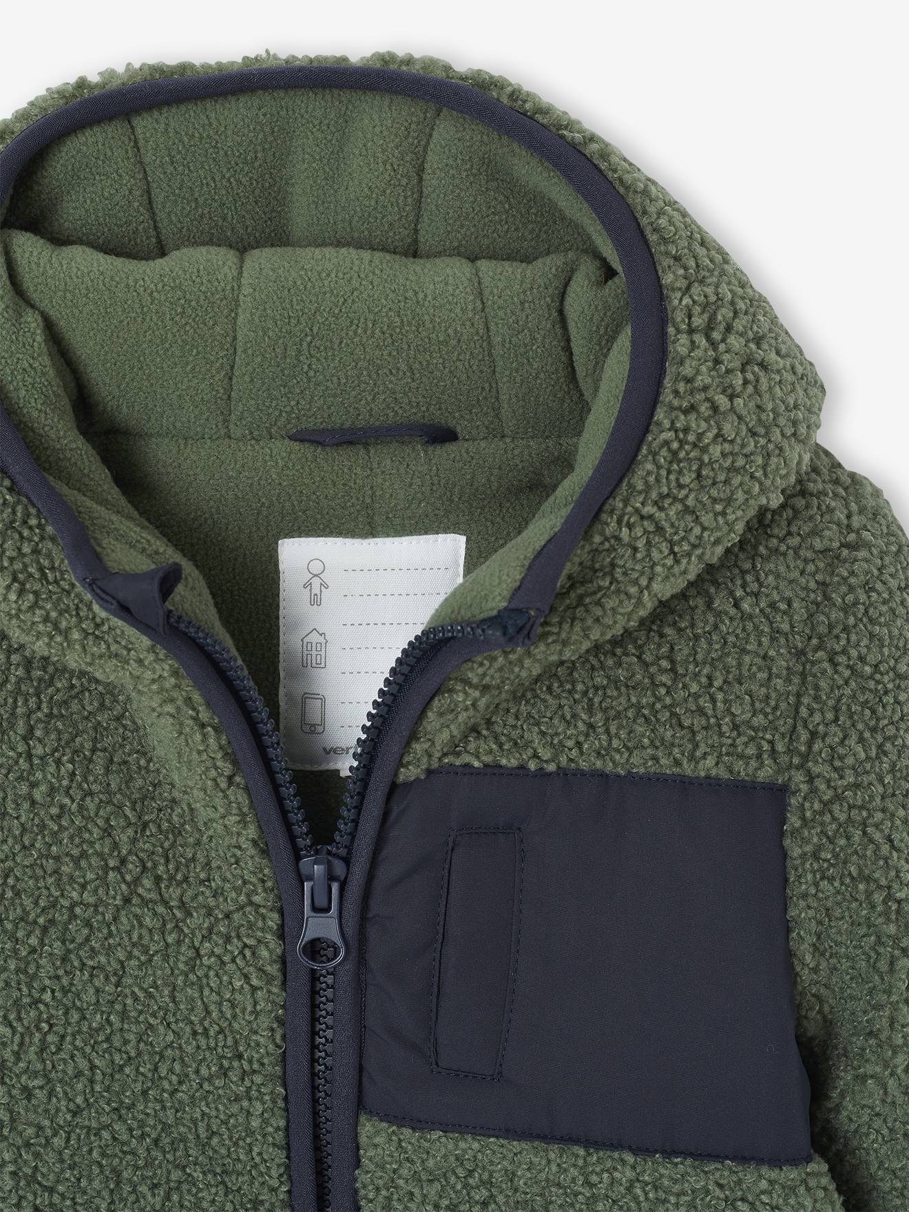 Combi-pilote Naissance En Sherpa Et Polaire Vertbaudet - Avec Moufles Et Chaussons Détachables, Pour Bébé