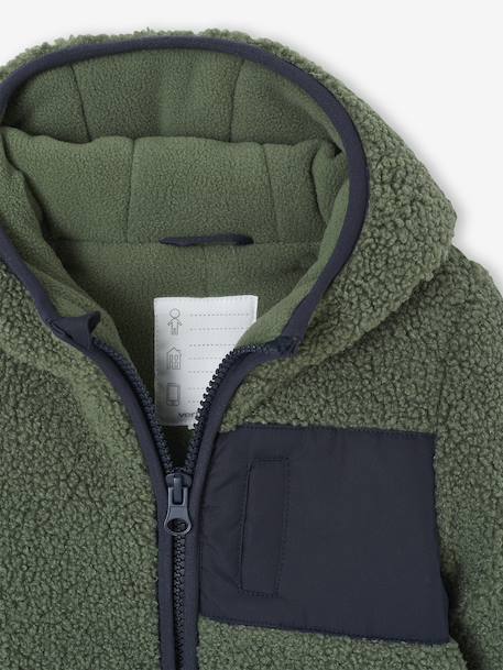 Sherpa Pramsuit for Newborns khaki - vertbaudet enfant 