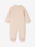 Pack of 2 Velour Sleepsuits for Newborns aqua green+beige+rose - vertbaudet enfant 