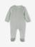Pack of 2 Velour Sleepsuits for Newborns marl grey - vertbaudet enfant 