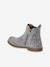 Leather Boots with Zip & Elastic for Girls black+set beige+taupe - vertbaudet enfant 