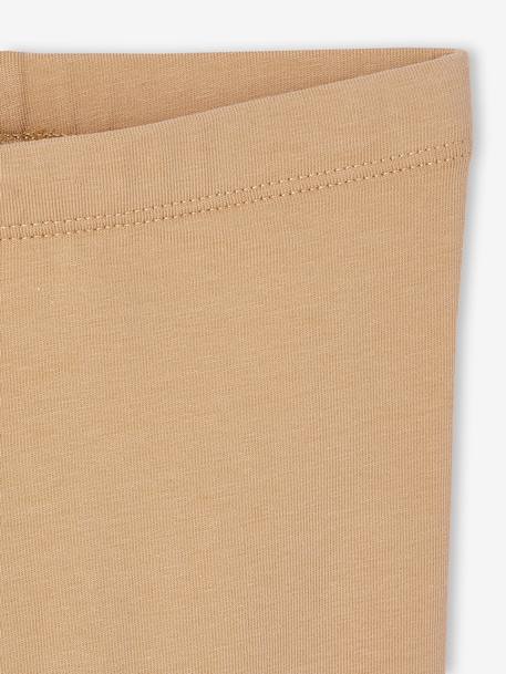 Baby Girls' Pack of 2 Long Leggings Blue+ochre+pecan nut - vertbaudet enfant 