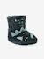 Faux Fur High Top Dinosaur Slippers for Children green - vertbaudet enfant 