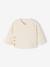 Quilted Set: Cardigan + Fully Printed Footed Trousers ecru+rose - vertbaudet enfant 