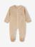 Pack of 2 Velour Sleepsuits for Newborns aqua green+beige+rose - vertbaudet enfant 