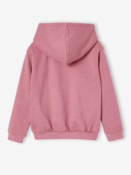 Marie hooded sweatshirt in fleece rose - vertbaudet enfant 