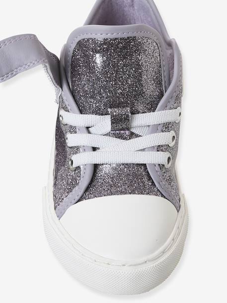 Synthetic Trainers with Hook-&-Loop Fasteners for Girls lilac - vertbaudet enfant 