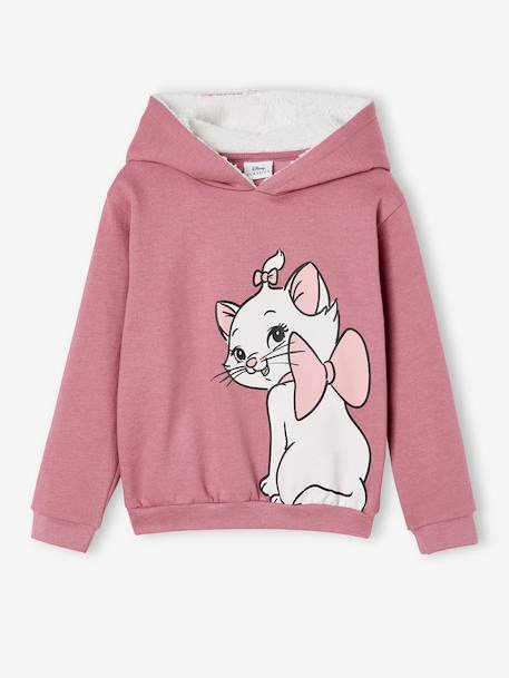 Marie hooded sweatshirt in fleece rose - vertbaudet enfant 