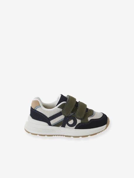 Hook-and-Loop Trainers for Boys navy blue+set blue - vertbaudet enfant 