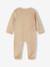 Pack of 2 Velour Sleepsuits for Newborns aqua green+beige+rose - vertbaudet enfant 