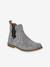 Boots enfant fille cuir zippées lot beige+noir+taupe - vertbaudet enfant 