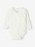 Lot de 2 bodies bébé ouverture naissance manches longues beige+rose+vert d'eau - vertbaudet enfant 