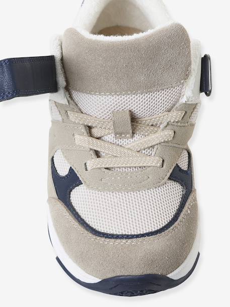 Baskets enfant garçon synthétique lacets élastiqués écru - vertbaudet enfant 