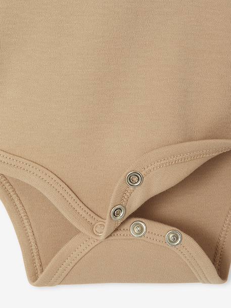 Pack of 2 Long-Sleeved Bodysuits, Newborn Special aqua green+beige+rose - vertbaudet enfant 