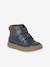 Boys' synthetic boots with hook and loop fasteners navy blue - vertbaudet enfant 