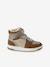 Girls' faux fur lined synthetic trainers camel - vertbaudet enfant 