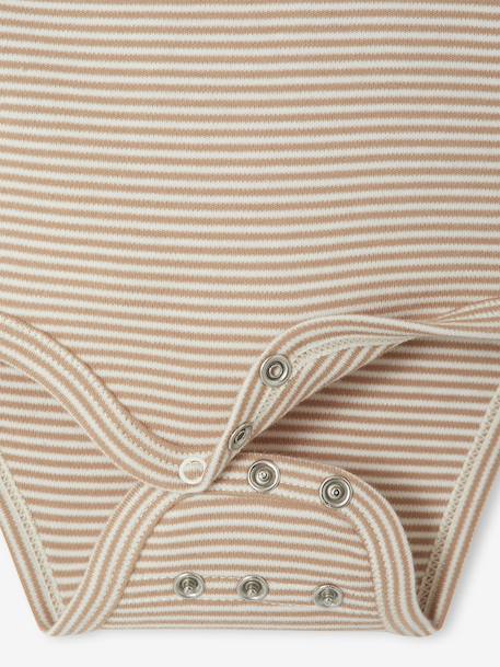 Ensemble naissance évolutif 4 pièces body + legging + bavoir + doudou écru - vertbaudet enfant 