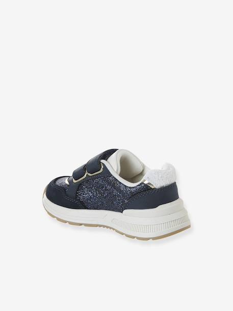 Baskets enfant fille synthétique à scratchs lot violet+marine - vertbaudet enfant 