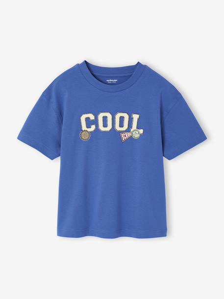 T-Shirt with Print on the Front for Boys blue - vertbaudet enfant 