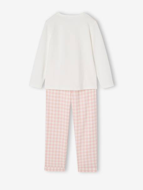 'Dancer' Flannel Pyjamas for Girls rose - vertbaudet enfant 