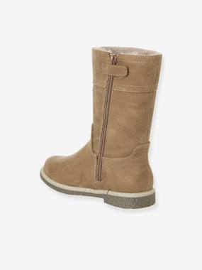 Bottes enfant fille synthétique fourrées zippées  - vertbaudet enfant