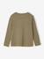 Tee-shirt fantaisie fille écru+olive - vertbaudet enfant 