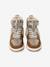 Girls' faux fur lined synthetic trainers camel - vertbaudet enfant 