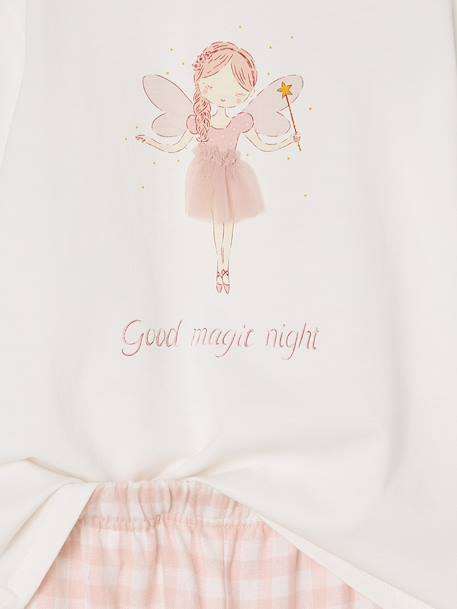 'Dancer' Flannel Pyjamas for Girls rose - vertbaudet enfant 