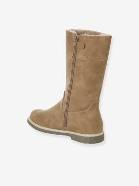 Bottes enfant fille synthétique fourrée zippées  - vertbaudet enfant