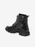 Laced and zipped ankle boots for children, nursery collection black - vertbaudet enfant 