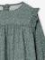Printed Frilly Dress for Girls ecru+navy blue+sage green+vanilla - vertbaudet enfant 