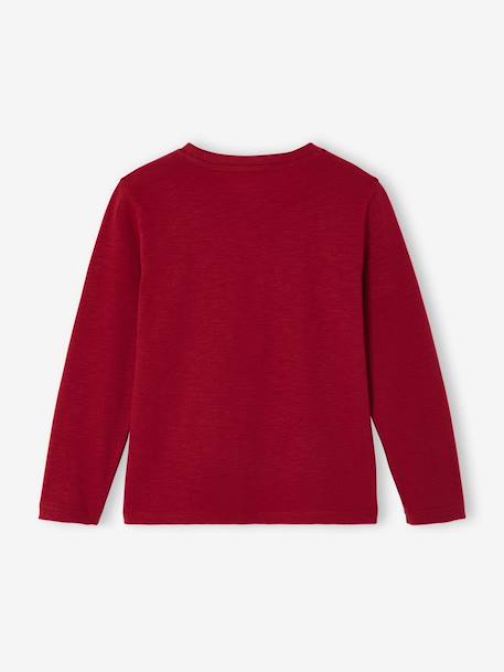 T-shirt garçon unis manches longues personnalisable anthracite+BLEU+jaune+jaune pâle+rouge+vert grisé+vert sapin - vertbaudet enfant 