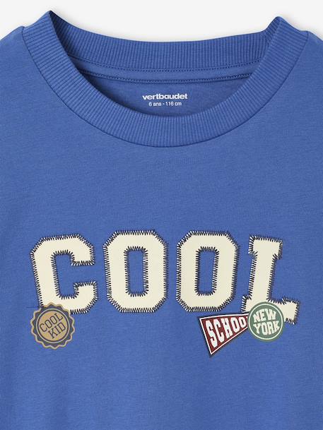 T-Shirt with Print on the Front for Boys blue - vertbaudet enfant 