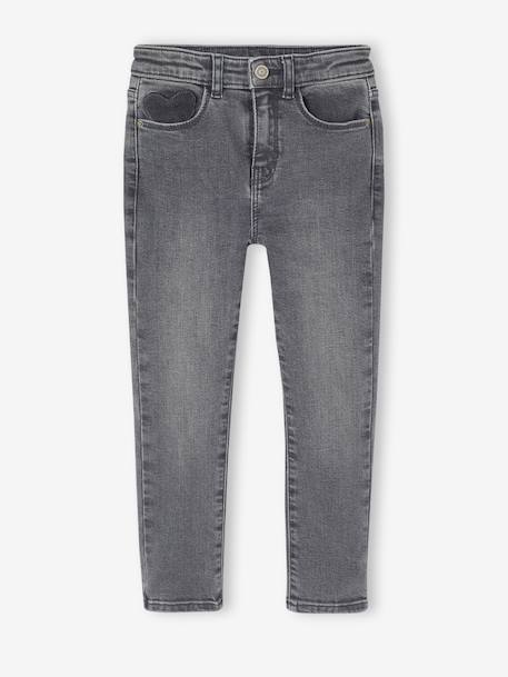 NARROW Hip Morphologik Slim Leg Jeans bleached denim+deep blue+denim grey+grey+medium blue - vertbaudet enfant 